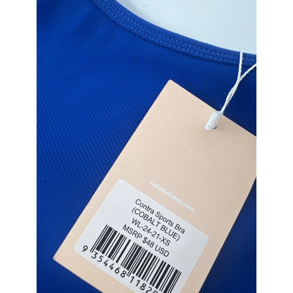 Wilo the Label Contra Sports Bra in Cobalt Blue Womens Size XS NWT - Picture 3 of 5